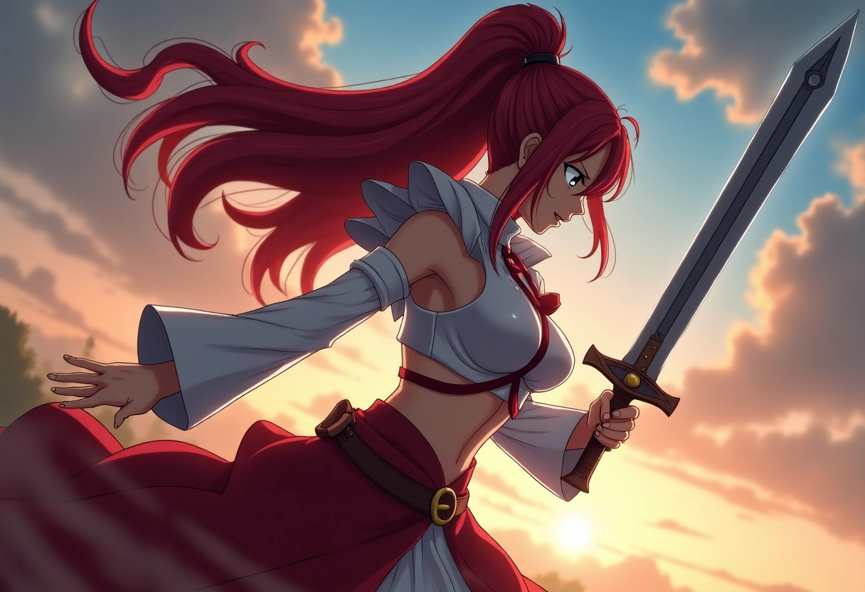 erza scarlet fairy tail evolution